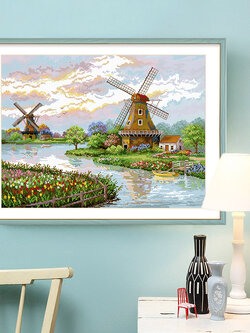 ชุดปักครอสติช รูปบ้าน สอบถามขนาดและสั่งซื้อได้ที่ LINE