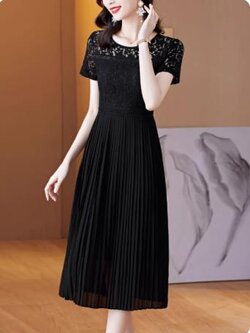 เดรสสีดำสุภาพ เรียบหรู ดูดี เหมาะกับทุกโอกาส | เดรสผู้หญิงแฟชั่นสุภาพ