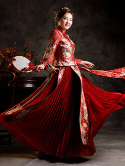 ชุดแต่งงานคนอ้วน ชุดแต่งงานจีน คนอ้วน ชุดเจ้าสาวไซส์ใหญ่ ชุดเจ้าสาวอ้วน ชุดเจ้าสาวอวบ