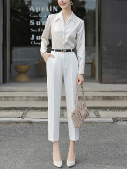 กางเกงลำลอง กางเกงทำงาน แฟชั่นสำหรับผู้หญิง