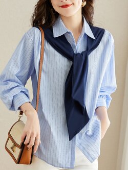 เสื้อเชิ้ตผู้หญิงแขนยาว เสื้อเชิ้ตผู้หญิงใส่ทํางาน 390 บาทต่อชิ้น ฟรีค่าจัดส่ง