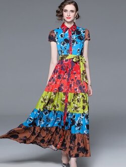 ชุดเดรสยาวสวยๆ ชุดเดรสยาวใส่สบาย ใส่ทำงาน