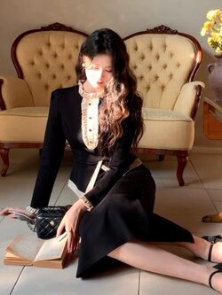 เดรสสีดำสุภาพ เรียบหรู ดูดี เหมาะกับทุกโอกาส | เดรสผู้หญิงแฟชั่นสุภาพ