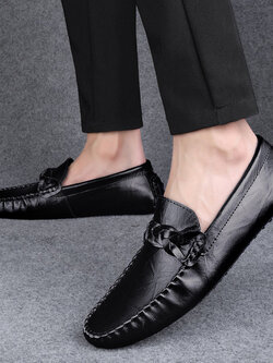 รองเท้าหนังผู้ชาย มีไซส์39-44 รองเท้าโลฟเฟอร์ชาย Slip-On Shoes