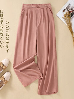 กางเกงผ้าลินิน กางเกงผ้าลินินหญิง กางเกงผ้าลินิน เอว ยางยืด