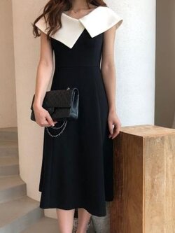 เดรสสีดำสุภาพ เรียบหรู ดูดี เหมาะกับทุกโอกาส | เดรสผู้หญิงแฟชั่นสุภาพ