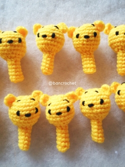 ที่ครอบหัวดินสอ ตุ๊กตาหมีพูห์ (pencil cover) ชมพู 2 นิ้ว