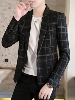 สูท Blazers ผู้ชาย เสื้อคลุมสไตล์สูท สำหรับผู้ชาย