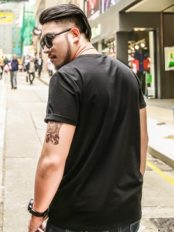 เสื้อยืดผู้ชายอ้วน มีไซส์2XL-7XL น้ำหนักผู้สวมใส่ตั้งแต่ 70-130กิโลกรัม