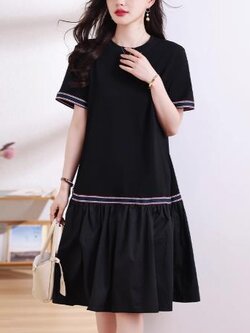 เดรสสีดำสุภาพ เรียบหรู ดูดี เหมาะกับทุกโอกาส | เดรสผู้หญิงแฟชั่นสุภาพ