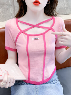 เสื้อผ้าวัยรุ่นเกาหลี เสื้อยืดวัยรุ่นผู้หญิง มีขนาด S M L XL