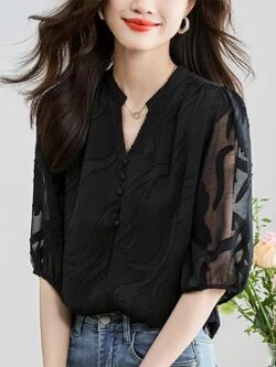 เสื้อสีดำสุภาพ เรียบหรู ดูดี เหมาะกับทุกโอกาส | เสื้อผู้หญิงสุภาพ