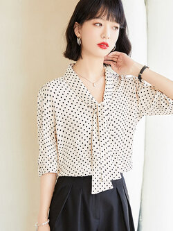 เสื้อลูกไม้ แขนสั้น