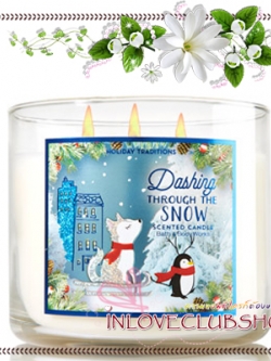 Bath & Body Works Slatkin & Co / Candle 14.5 oz. (Dashing Through The Snow)