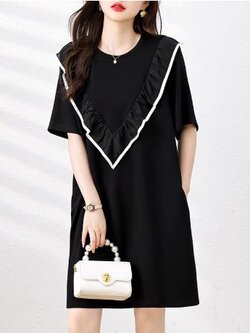 เดรสสีดำสุภาพ เรียบหรู ดูดี เหมาะกับทุกโอกาส | เดรสผู้หญิงแฟชั่นสุภาพ