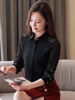 เสื้อสีดำสุภาพ เรียบหรู ดูดี เหมาะกับทุกโอกาส | เสื้อผู้หญิงสุภาพ