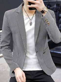 สูท Blazers ผู้ชาย เสื้อคลุมสไตล์สูท สำหรับผู้ชาย