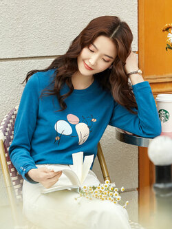 Alustine-เสื้อยืดผ้าฝ้าย