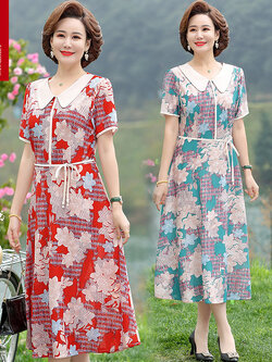 เดรสวัยผู้ใหญ่40-60ปี เดรสคุณแม่ ชุดเดรสทำงานวัยผู้ใหญ่ แบรนด์ MAMA DRESS