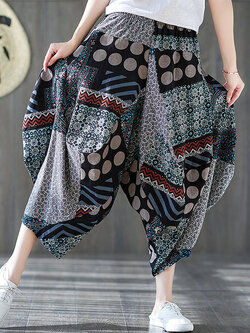 กางเกงผ้าลินิน กางเกงขายาว กางเกงผ้าลินินญี่ปุ่น กางเกงผ้าลินิน เอว ยางยืด By LZcotton and linen