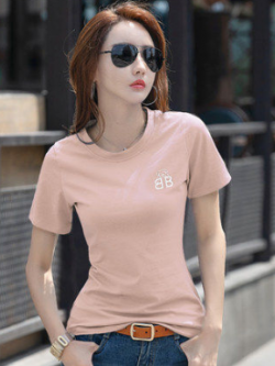 เสื้อยืดคอตตอนเรียบหรู