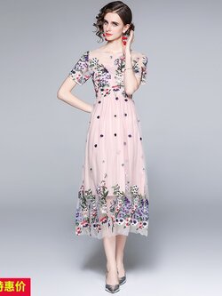 ชุดเดรสแฟชั่น ชุดเดรสยาว