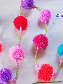 Bancrochet ม่านประตูโครเชต์ มู่ลี่ฉากกันห้อง crochet door hanging หลากสี 160 cm