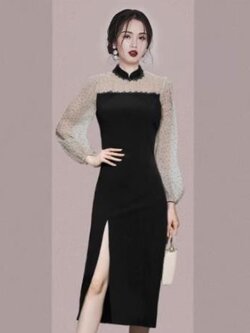 เดรสสีดำสุภาพ เรียบหรู ดูดี เหมาะกับทุกโอกาส | เดรสผู้หญิงแฟชั่นสุภาพ