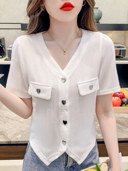 เสื้อผ้าวัยรุ่นเกาหลี เสื้อยืดวัยรุ่นผู้หญิง มีขนาด S M L XL