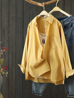 แบบเสื้อสวยๆ เสื้อผ้าฝ้ายลินิน เสื้อเชิ้ตผ้าลินิน