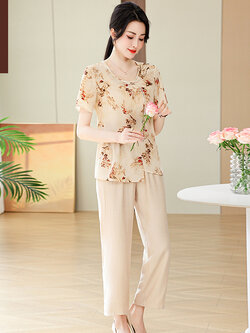 เสื้อผ้าคุณแม่วัย 60 เสื้อคนแก่ผู้หญิงวัย60