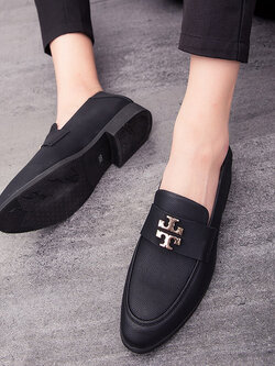 รองเท้าโลฟเฟอร์ชาย รองเท้าผู้ชาย รองเท้าแฟชั่นชาย รองเท้าหนังผู้ชาย Men Loafer Slip-On Shoes