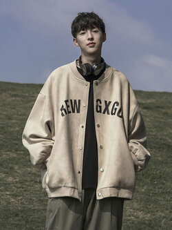 เสื้อแจ็คเก็ตเบสบอล เสื้อคลุม เสื้อแขนยาวสไตล์เกาหลี