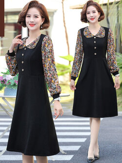 เดรสวัยผู้ใหญ่40-60ปี เดรสคุณแม่ ชุดเดรสทำงานวัยผู้ใหญ่ แบรนด์ MAMA DRESS