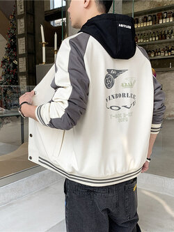 เสื้อแจ็คเก็ตเบสบอล เสื้อคลุม เสื้อแขนยาวสไตล์เกาหลี