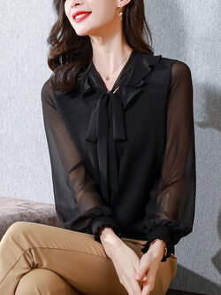 เสื้อสีดำสุภาพ เรียบหรู ดูดี เหมาะกับทุกโอกาส | เสื้อผู้หญิงสุภาพ