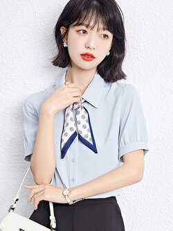 เสื้อลูกไม้ แขนสั้น