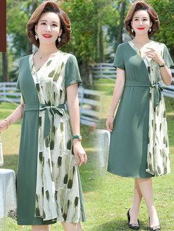 เดรสวัยผู้ใหญ่40-60ปี เดรสคุณแม่ ชุดเดรสทำงานวัยผู้ใหญ่ แบรนด์ MAMA DRESS