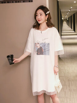 เสื้อยืดเดรสยาว เดรสยาวแบบเสื้อยืด