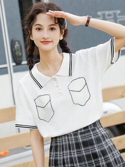 เสื้อผ้าวัยรุ่นเกาหลี เสื้อยืดวัยรุ่นผู้หญิง มีขนาด S M L XL