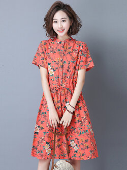 เสื้อผ้าฝ้าย เสื้อผ้าลินิน สไตล์ฤดูร้อน BY Lian Zhi Cotton and linen art สไตล์VINTAGE มีขนาดไซส์อกประมาณ 35-40 นิ้ว