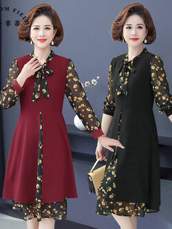 เดรสวัยผู้ใหญ่40-60ปี เดรสคุณแม่ ชุดเดรสทำงานวัยผู้ใหญ่ แบรนด์ MAMA DRESS