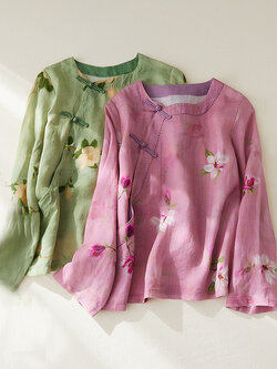 เสื้อลินิน เสื้อผ้าฝ้ายลินิน เสื้อเชิ้ตผ้าลินิน