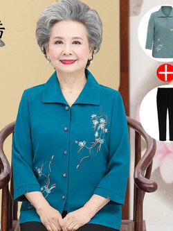 เสื้อคุณยาย เสื้อผู้วัยอายุ60-70ปี เสื้ออาม่า เสื้อผู้สูงอายุ