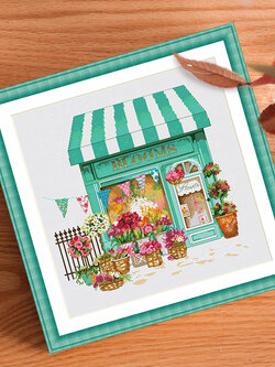 ชุดปักครอสติช รูปบ้าน สอบถามขนาดและสั่งซื้อได้ที่ LINE