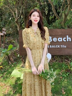 แบบชุดเดรสสวยๆ ชุดเดรสน่ารักๆสไตล์เกาหลี