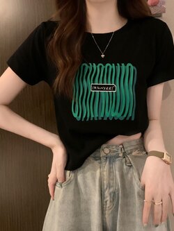 เสื้อผ้าวัยรุ่นเกาหลี เสื้อยืดวัยรุ่นผู้หญิง มีขนาด S M L XL