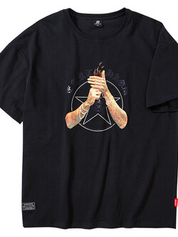 เสื้อยืดผู้ชายอ้วน S-5XL(อกเสื้อ39-51นิ้ว)