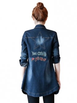 เสื้อแจ็คเก็ตยีนส์ เสื้อยีนส์ผู้หญิงเทห์ๆ