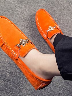 รองเท้าหนังผู้ชาย มีไซส์39-44 รองเท้าโลฟเฟอร์ชาย Slip-On Shoes